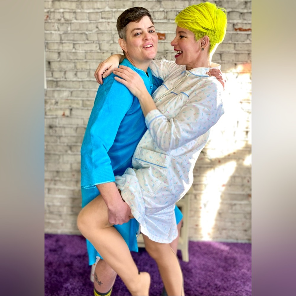 Vintage Pajama Dress with Pockets